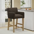 Upholstered Counter Height Bar Stool, Modern Counter Stools with Backs