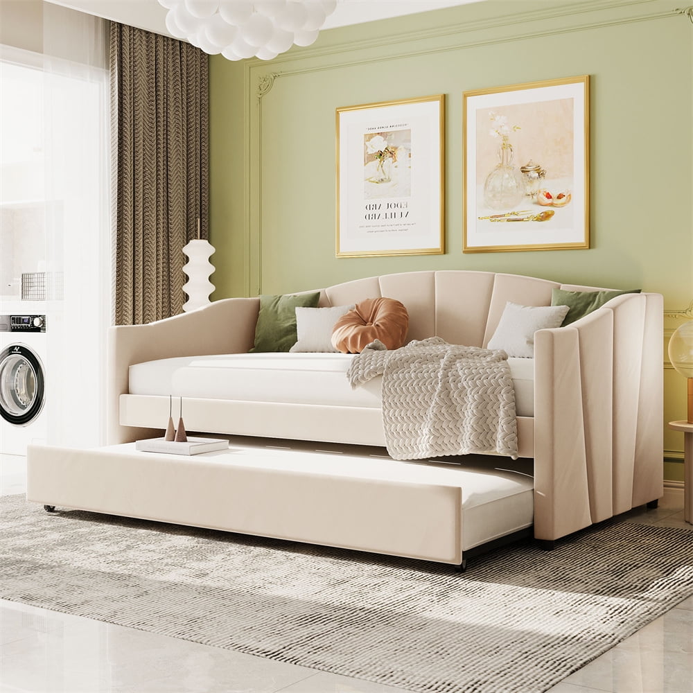 Upholstered Daybed With Trundle Modern