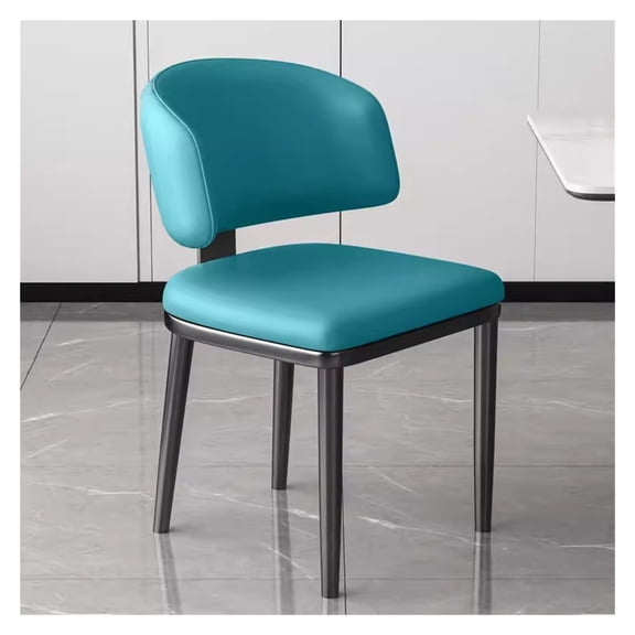 Upholstered Dining Chairs Modern Kitchen Chairs with High Back,Faux Leather Side Dining Room Chairs with Metal Legs for Kitchen Living Room