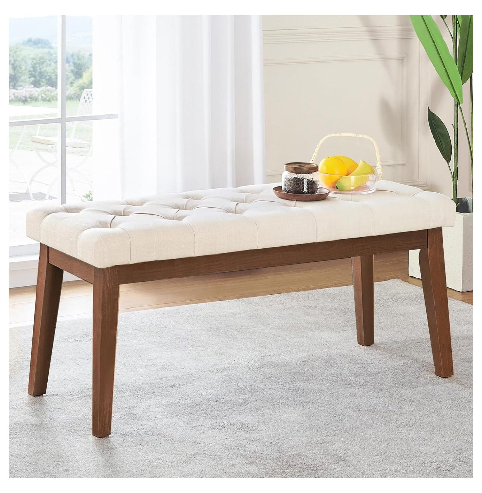 Upholstered Entryway Bench End of Bed Bench Bench for Bedroom End of