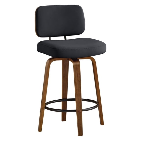 Upholstered Fabric Barrel Chair for Living Room, Small Single Sofa Bedroom Reading Seat, Black