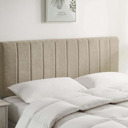 Upholstered Full Headboard - Easy Assemble Channel Stitched Headboard ...