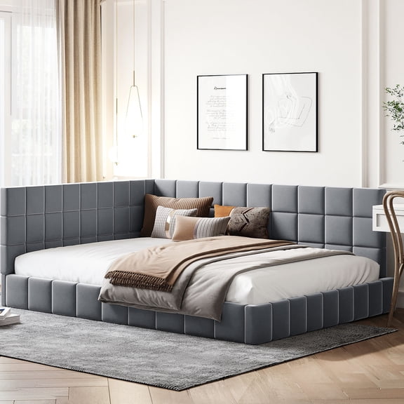 Upholstered Full Size Daybed / Switchable Function for Daily Use