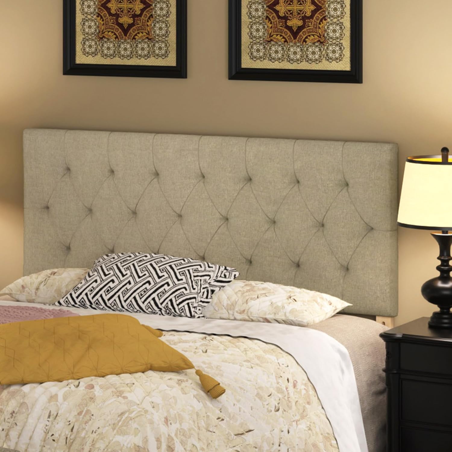 Upholstered Headboard Full Wall Mounted Headboard for Adjustable Bed ...