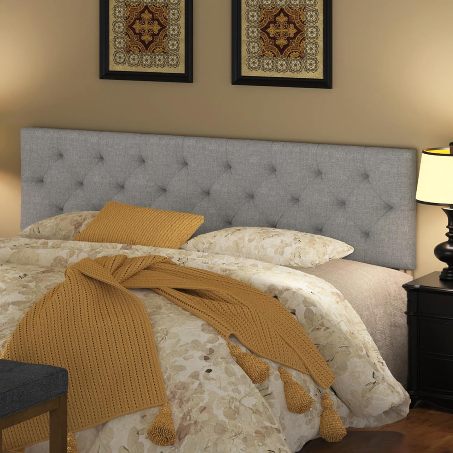 Upholstered Headboard King Wall Mounted Headboard for Adjustable Bed ...