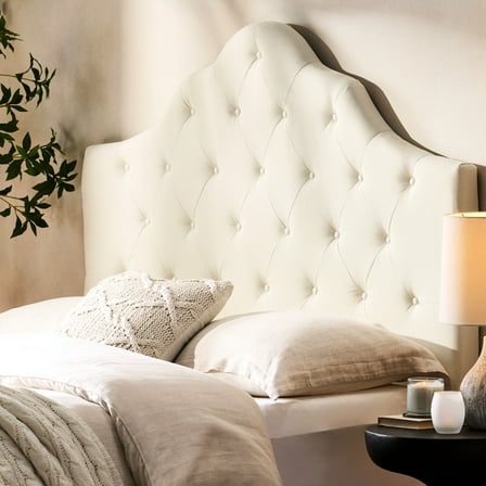Upholstered Headboard - Queen & Full Sized, Soft Fabric, Adjustable Height Sized Foam Filled In For A Relaxing Bedroom