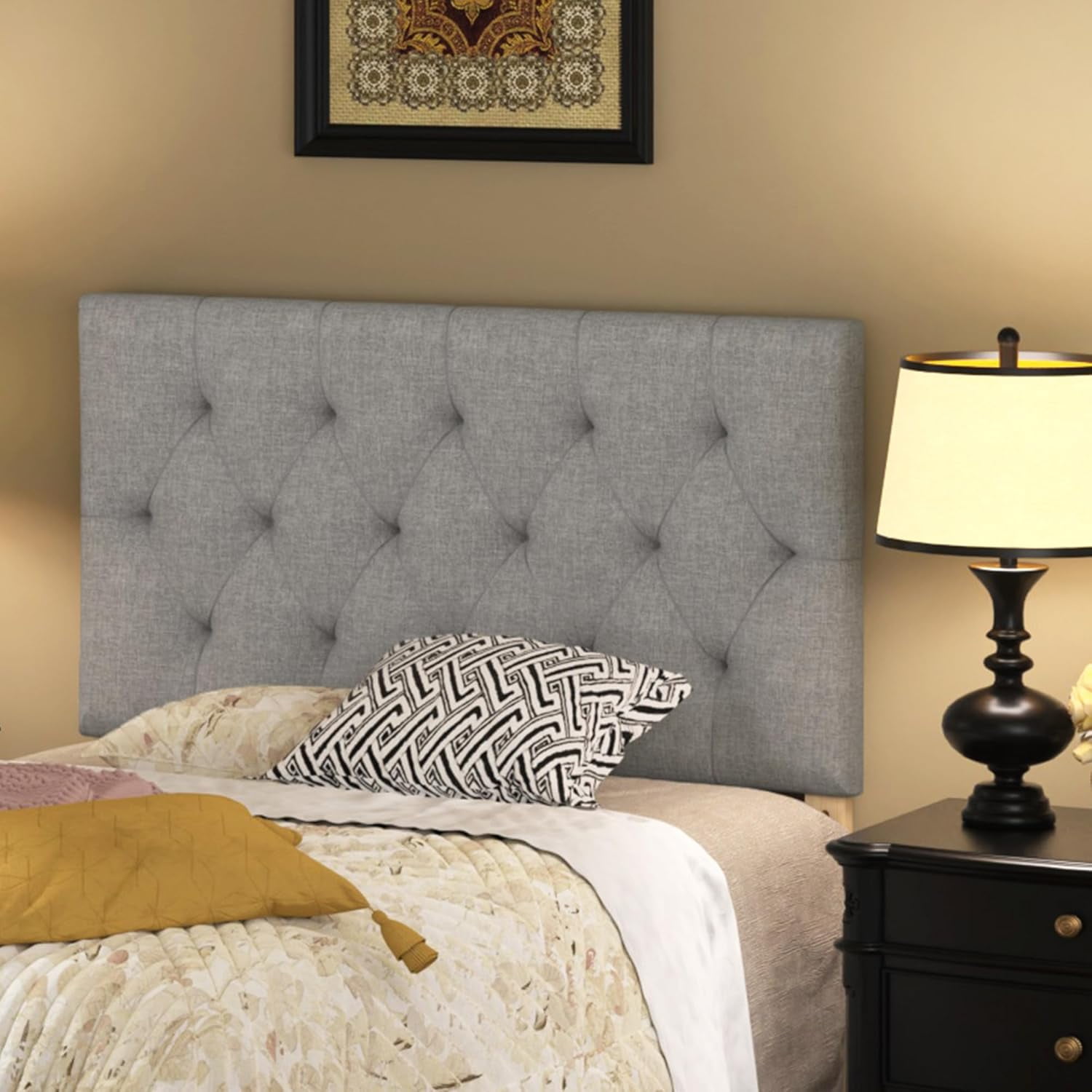Upholstered Headboard Twin Wall Mounted Headboard for Adjustable Bed ...
