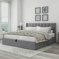thumbnail image 1 of Upholstered Hydraulic Lift Up Storage Platform Bed,King Size,Grey, 1 of 1