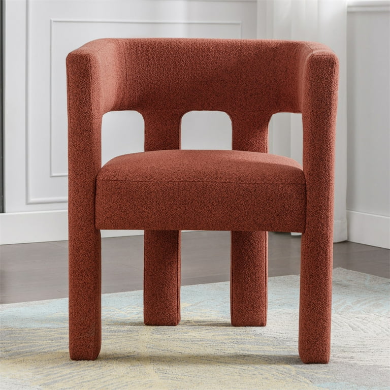 Upholstered Leisure Accent Chair, Vanity Chair Barrel Chair with