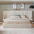thumbnail image 1 of Upholstered Lift Storage Bed Frame with Velvet Headboard, 2 Drawers & 9.6" Under-Bed Storage, King Sizes in Beige, No Box Spring Needed, Ergonomic Design for Ultimate Comfort, 1 of 11