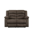 thumbnail image 1 of Upholstered With Lumbar Ease Boost - Transitional Microfiber Fabric, Kiln-dried Hardwood Frame Reinforced Corners, Foam Padding Wrapped In , 8 Sinuous Spring Construction, Stainless Steel Base, 1 of 7