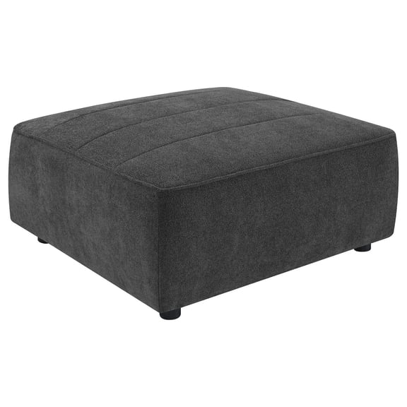Upholstered Ottoman - Modern Square Boucle Footrest for Living Room