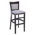 thumbnail image 1 of Upholstered Panel Back Bar Stool in Walnut, 1 of 5
