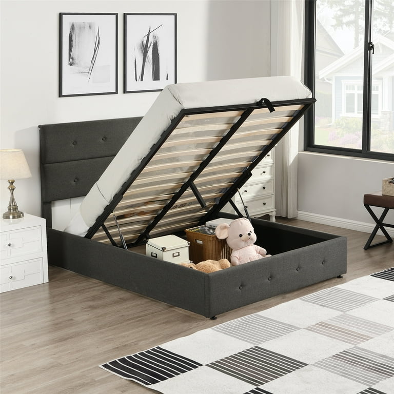 Bed frame with shoe cheap storage