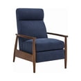 thumbnail image 1 of Upholstered Push-Back Recliner Navy Blue, 1 of 3