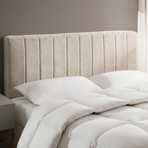Upholstered Queen Headboard - Easy Assemble Channel Stitched Headboard ...