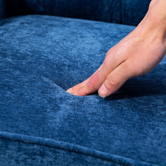 Upholstered Reading Chair | Relaxing in Various Spaces with Coffee or Books | Soft Chenille Club Fabric & Spring Cushions | Prevent Chair from Sliding