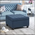 thumbnail image 1 of Upholstered Rectangle Storage Ottoman, 1 of 6