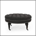 thumbnail image 1 of Upholstered Round Tufted Ottoman, 1 of 6