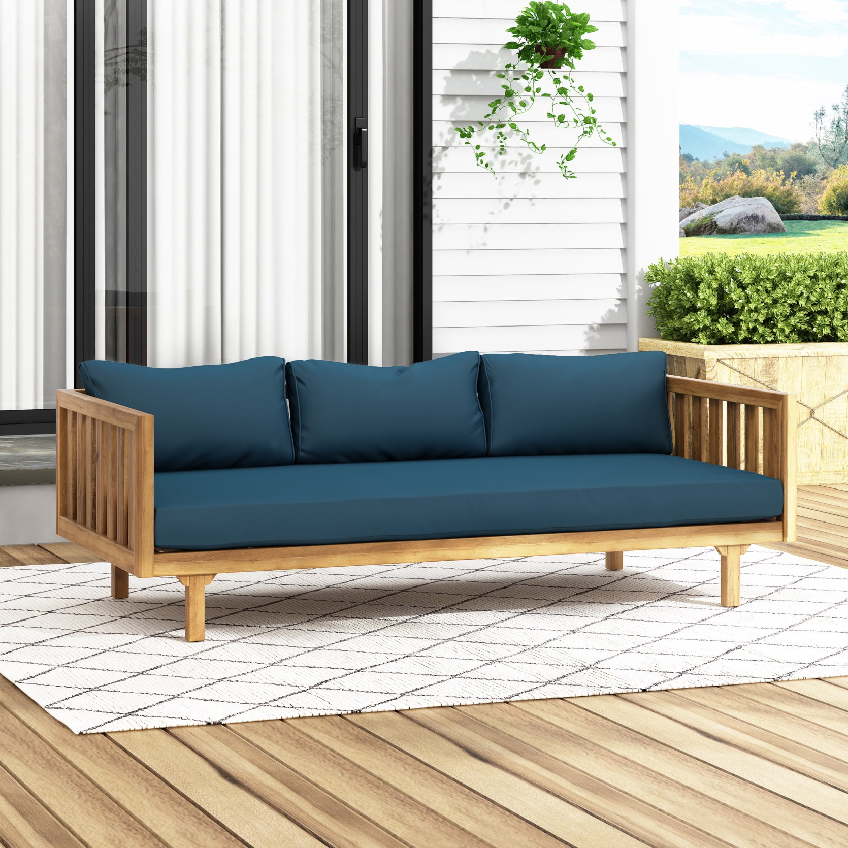 Solid wood couch discount