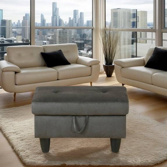 Upholstered Storage Ottoman