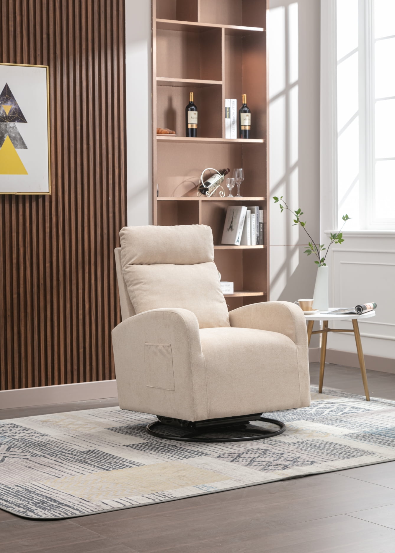Swivel glider chair for clearance nursery