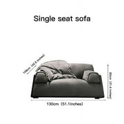 Upholstered Trapezoid Sofa For Living Room Frosted Fleece Tech Cloth Light Luxury Loveseat 3 seat Soft Couch Home Furniture
