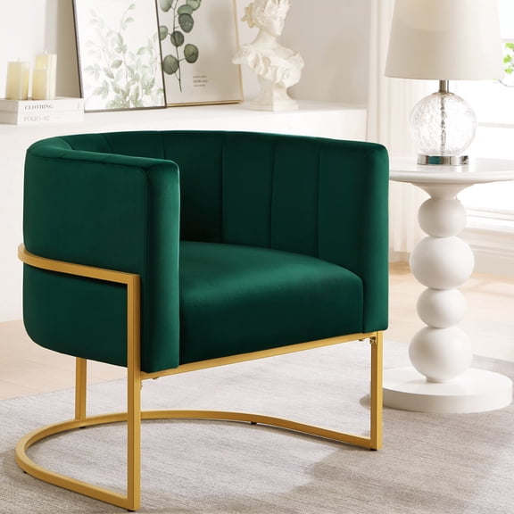 Upholstered Velvet Chair | Used in Primary Living Spaces | Soft Velvet and Stable Metal Frame | Resolves the Problem of Unattractive Furniture