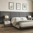 thumbnail image 1 of Upholstered Wall Panels Headboards - Pack of 4 Panels, Grey (Each Panel 38" x 11.5"), 1 of 7
