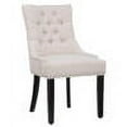 thumbnail image 1 of Upholstered Wingback Button Tufted Dining Chair, Beige, 1 of 12