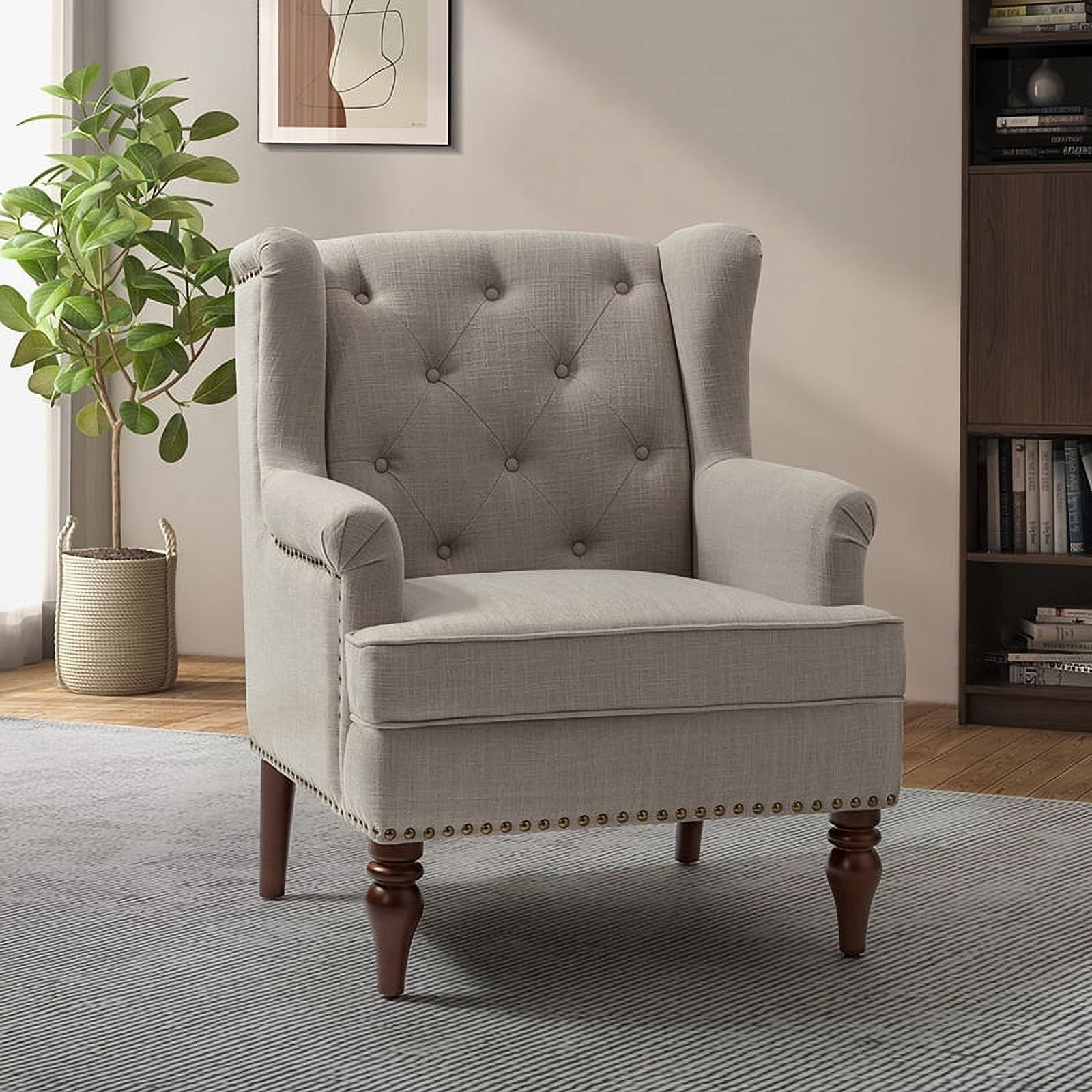 Tufted back chair hot sale