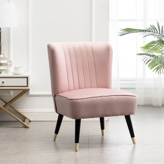 Upholstered in Pink Velvet | Comfortable for Sitting | Hallway Seating