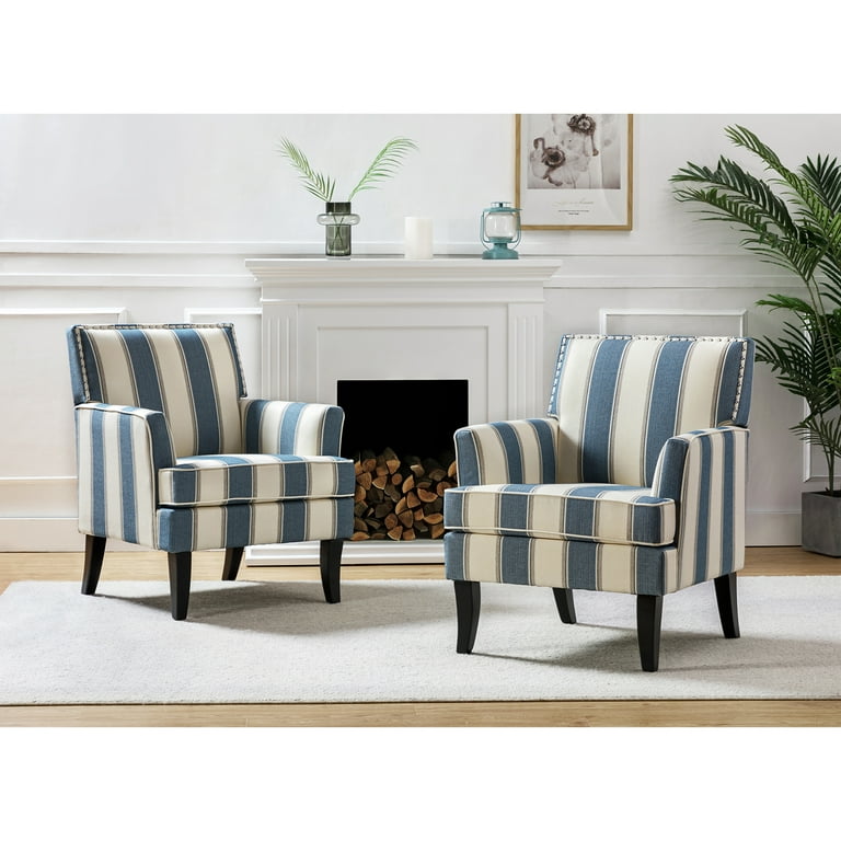 Gray and on sale white armchair