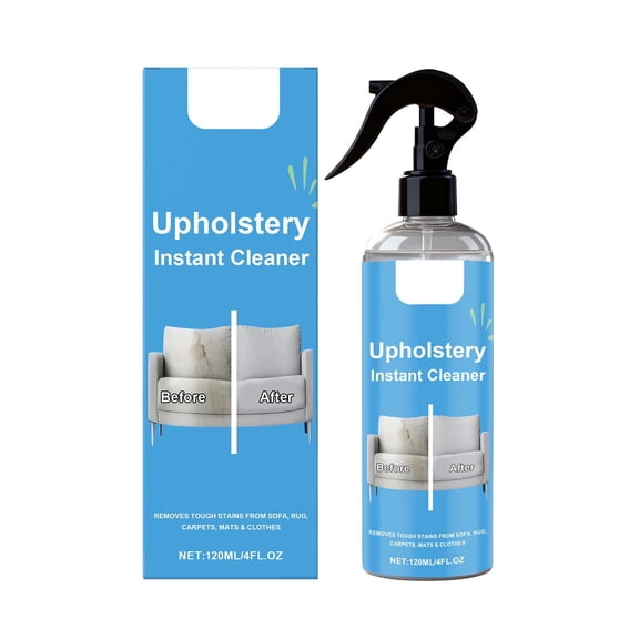 Upholstery Cleaner Spray - Stain Remover For Sofa, Carpet, Fabric, Mats & Clothes - Fast-Action, Gentle Formula 120ml