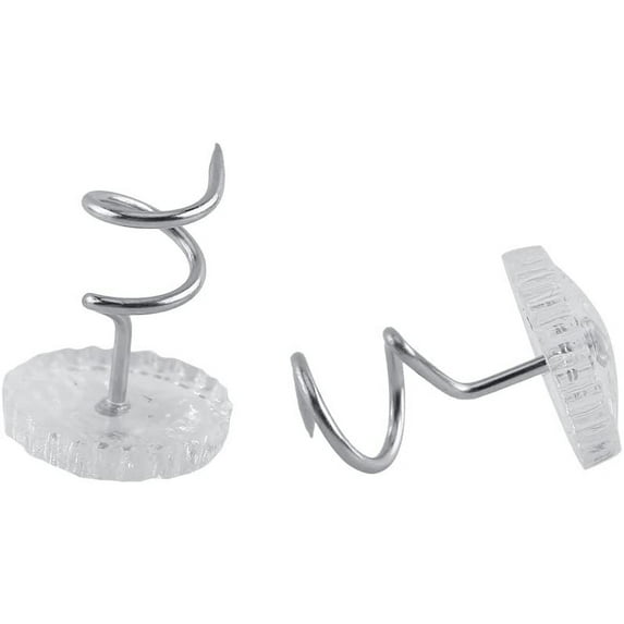 Upholstery Clear Heads Twist Pins Loose Chair Headliner Screws Fasteners for Slipcovers Bedskirts Soaf Couch(Pack Of 30)
