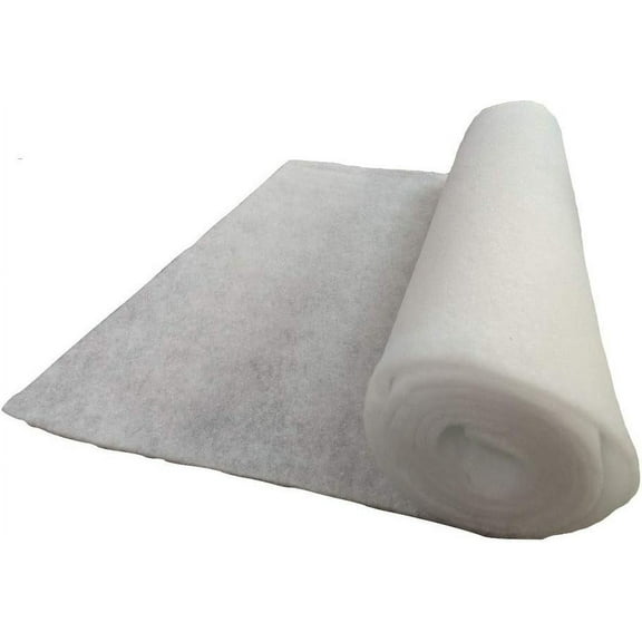 Upholstery Cushion Batting Padding Bonded Dacron 43 Inch Wide x 4 Yards x 1/2 Inch Thick Piece With Reusable Vacuum Seal Storage Bag 17.5" x 27.5"