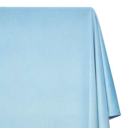Upholstery Holland Flocking Velvet 60/61" Fabric By The Yard - Baby Blue