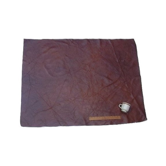 Upholstery Leather Piece Cowhide Dark Brown Light Weight 36 X 48 Inches 12 SF