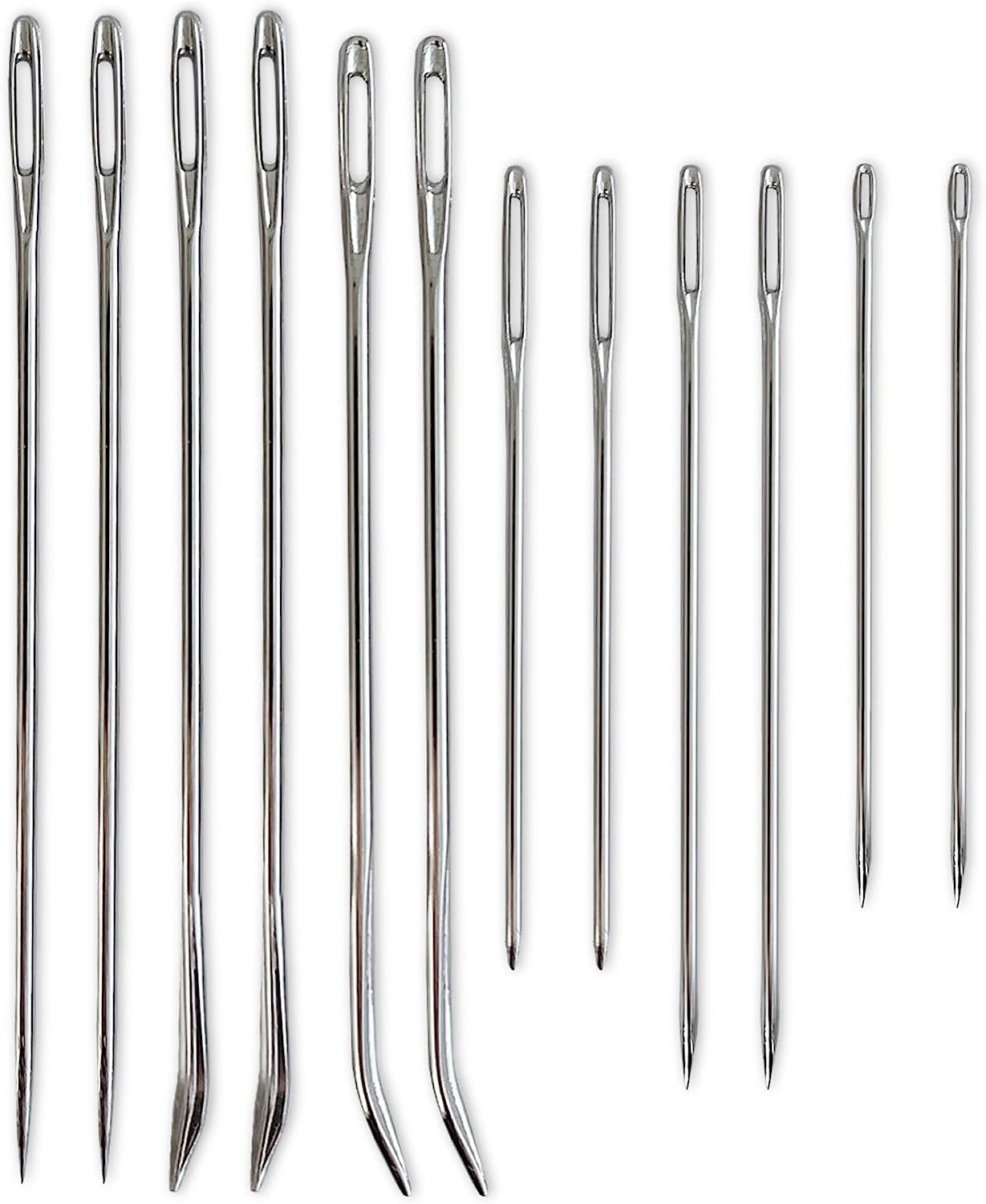 Upholstery Repair Kit Includes 12 Heavy Duty Hand Sewing Needles