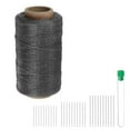 thumbnail image 1 of Uxcell Upholstery Sewing Thread 260m Polyester with 30Pcs Needles, Dark Gray, 1 of 4