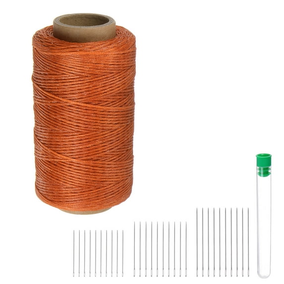 Upholstery Sewing Thread 260m Polyester with 30pcs Needles, Orange