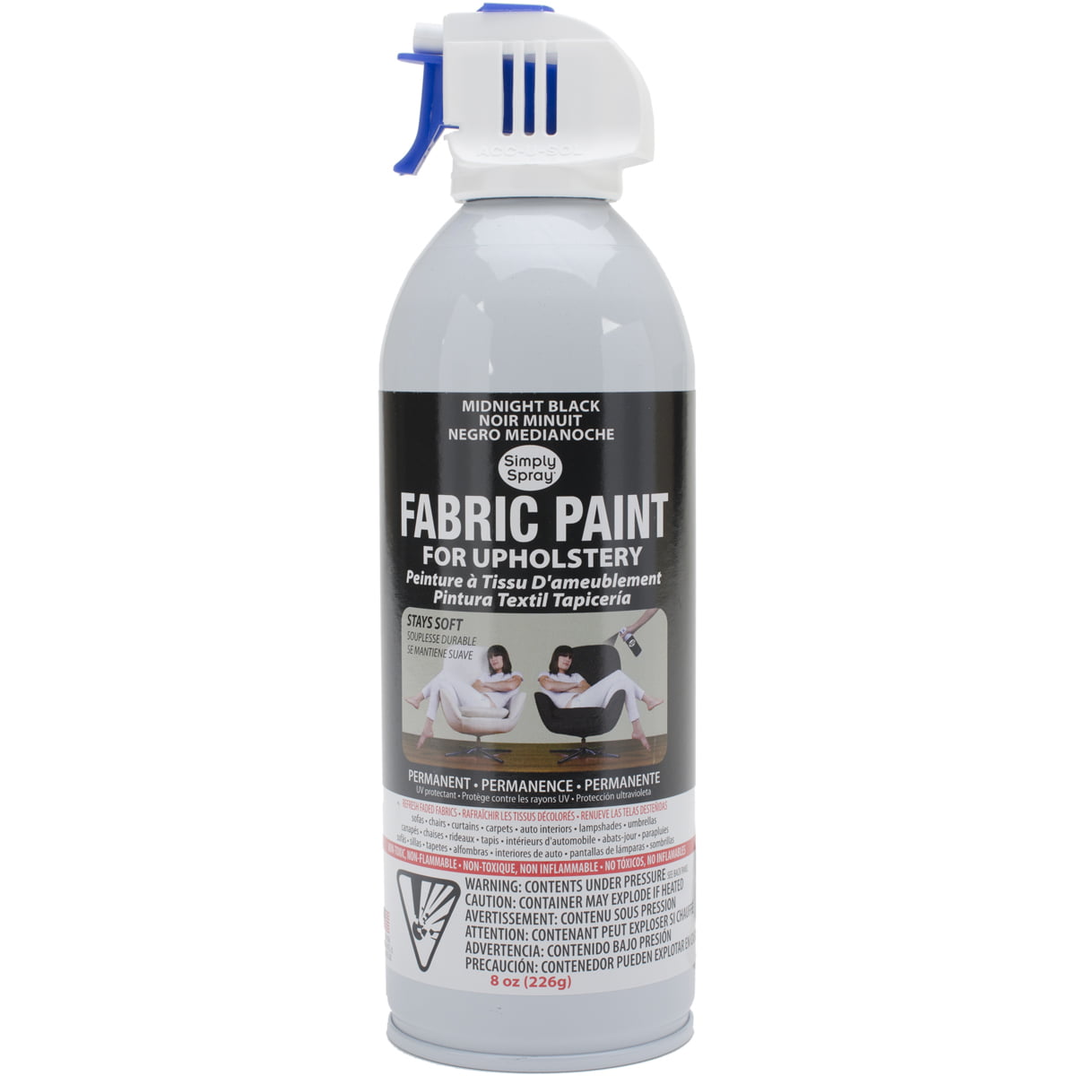 Fabric Spray Paint - Black - Stix2