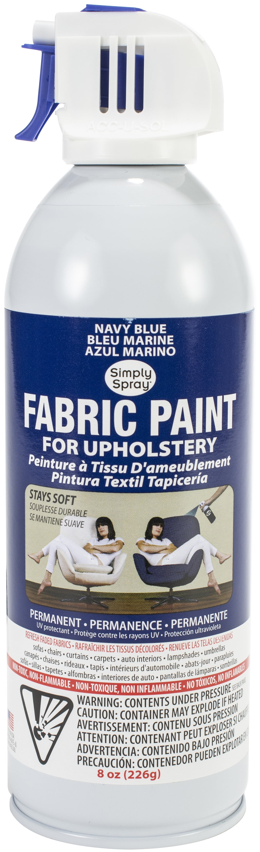 .com: Upholstery Spray Fabric Paint 8oz-Hot Lime : Arts