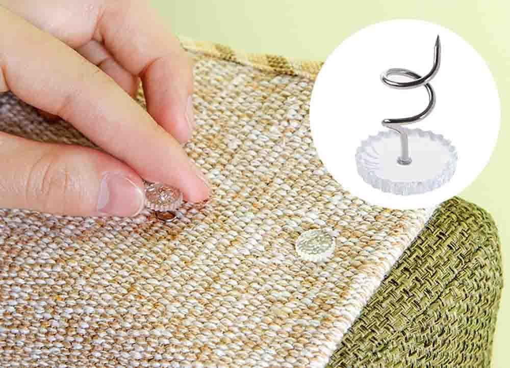 Upholstery Tacks Headliner Pins Clear Heads Twist Pins for Slipcovers
