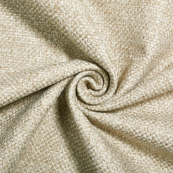 Upholstery Tweed w/ Felt Backing - Beige 56/57" Polyester Fabric By The Yard