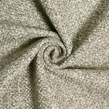 Upholstery Tweed w/ Felt Backing - Bone 56/57" Polyester Fabric By The Yard