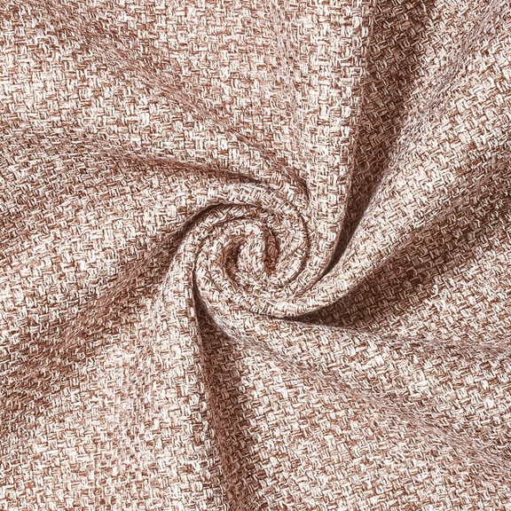 Upholstery Tweed w/ Felt Backing - Rust 56/57" Polyester Fabric By The Yard