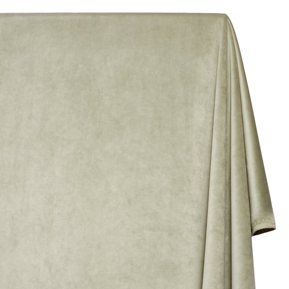 Upholstery Velvet Fabric Plush Textured 60 Inch Heavyweight Polyester Microfiber By The Yard - Sage (1 Yard)