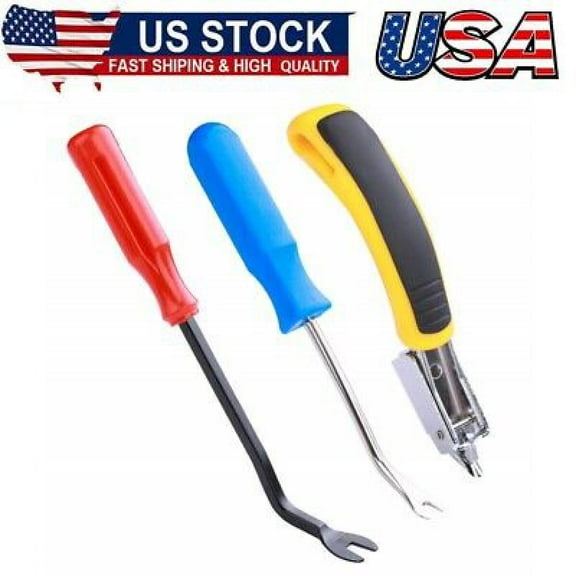 Upholstery and Construction Staple Remover with Tack Puller Tool, Nail Puller