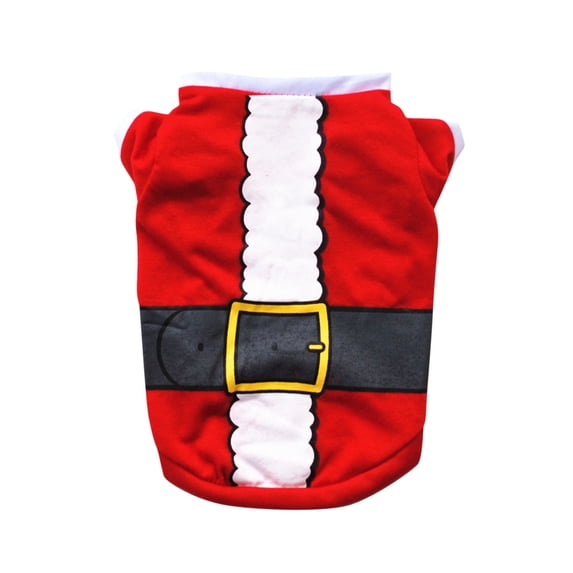 Upioiwer 2025 Christmas Pet Cartoon Printed Pet Clothes for Small Dogs Male Designer Look Pullover T Shirt Cute Spring Autumn Cartoon Printing Dogs Shirts Soft Pet Christmas Puppy Apparel Outfit